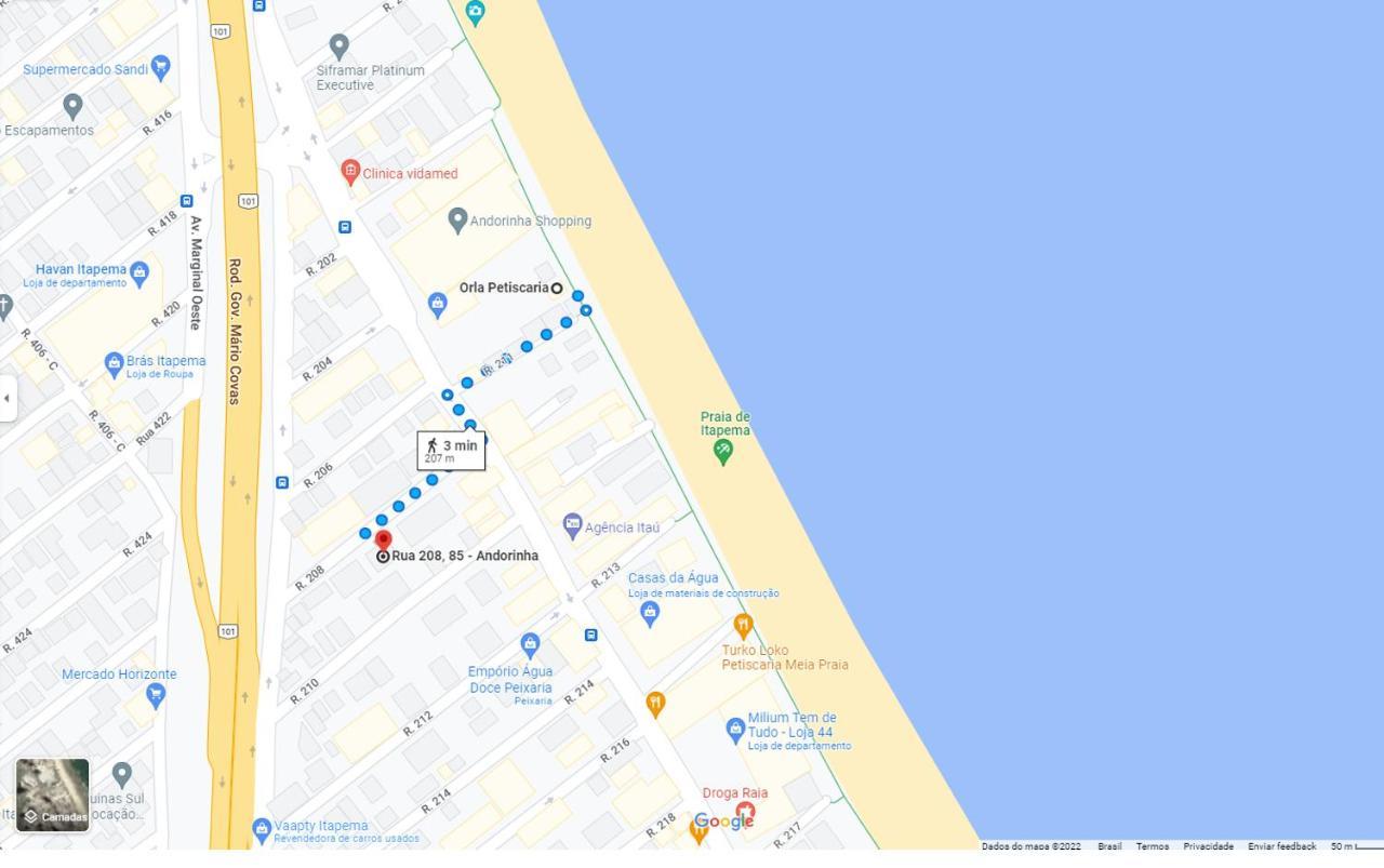 Apartamento 200 Metros Da Praia 03 Quartos Com Ar Condicionado - Meia Praia - ايتابيما المظهر الخارجي الصورة